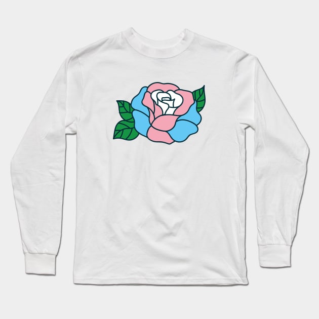 Transgender flower Long Sleeve T-Shirt by MandyDesigns